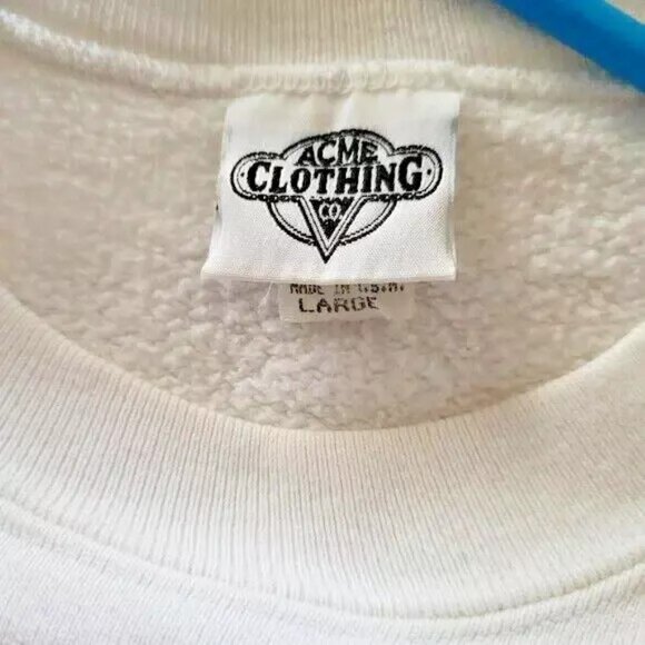 Vintage ACME Looney Tunes Sweatshirt with All The Gang!  Unisex Size Large - Picture 5 of 12